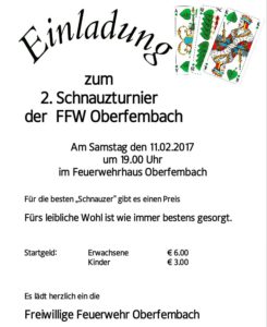 Schnauzturnier FFW Oberfembach 2017